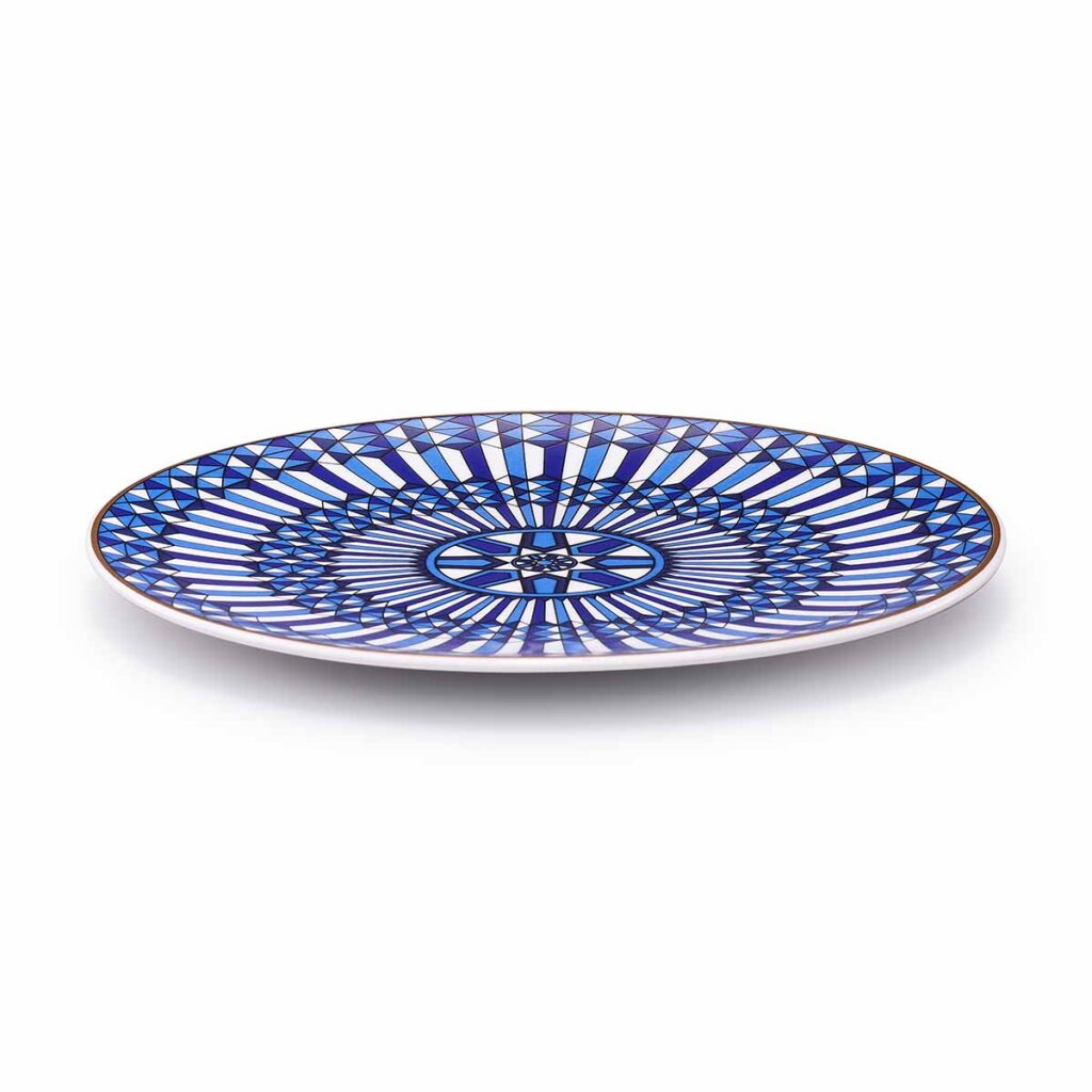 Baccarat Arcadia Blue Bread Plate - Kneen & Co