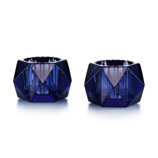 Baccarat Louxor Votive Set of 2 Midnight