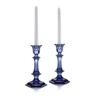 Baccarat Harcourt Candlestick Set of 2 Midnight