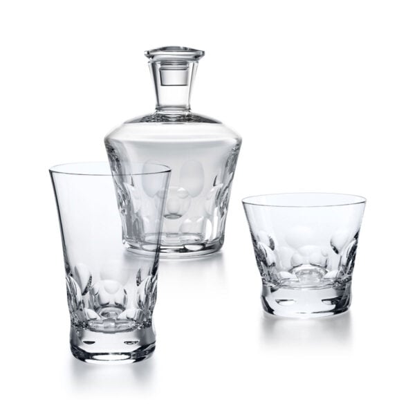 Baccarat-Beluga-ParentSet-1200x1200-100KB Baccarat Béluga Barware collection featuring handcrafted French crystal tumblers with the collection's signature sculpted faceted base | Kneen & Co
