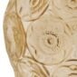 Close-up studio shot featuring the Lalique Anemones Grand Vase in gold-lustre crystal, highlighting the intricate sculpted floral pattern and textured details | Kneen & Co
