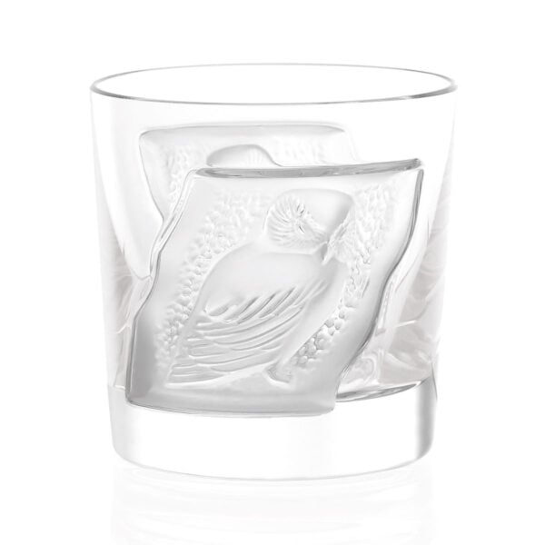LALIQUE-Owl-1345400-Hulotte-Gobelet-sake-avec-ombre-1200x1200-100KB Lalique Owl Cordial Tumbler handcrafted in clear crystal with sculpted owl motif | Kneen & Co