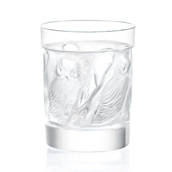 LALIQUE-Owl-1345500-Hulotte-Gobelet-old-fashion-avec-ombre-1200x1200-100KB Lalique Owl Old Fashion Tumbler handcrafted in clear crystal with sculpted owl motif | Kneen & Co