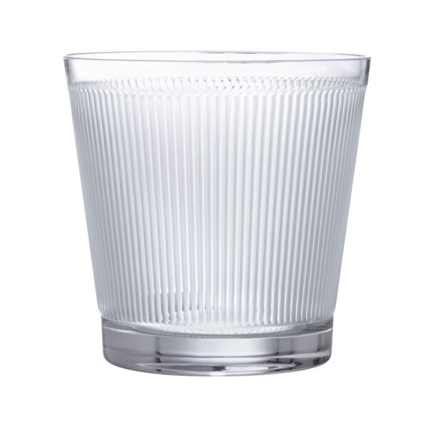 LALIQUE-Wingen-10688200-Gobelet-HD-1200x1200-100KB Lalique Wingen Tumbler handcrafted in satin-finished clear crystal with geometric vertical lines | Kneen & Co
