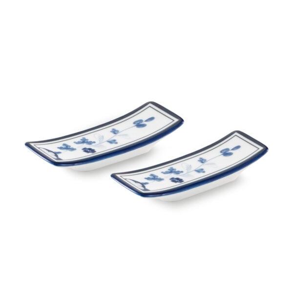 Ginori 1735 Oriente Italiano Indaco Chopstick Holder - Set of 2 | Kneen & Co