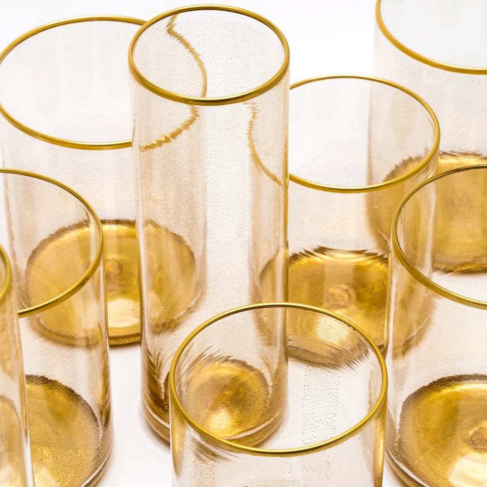 Giberto Oro Gold Glasses | Kneen & Co