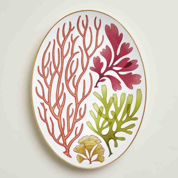 HERMES-NatureMarine-069060P-above-wm-1-1200x1200-100KB Hermès Natures Marines Large Oval Platter | Kneen & Co