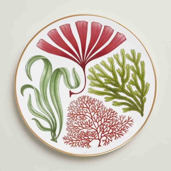 HERMES-NatureMarine-069101P-above-wm-1-1200x1200-100KB Hermès Natures Marines Dinner Plate n°2 – Set of 2 | Kneen & Co
