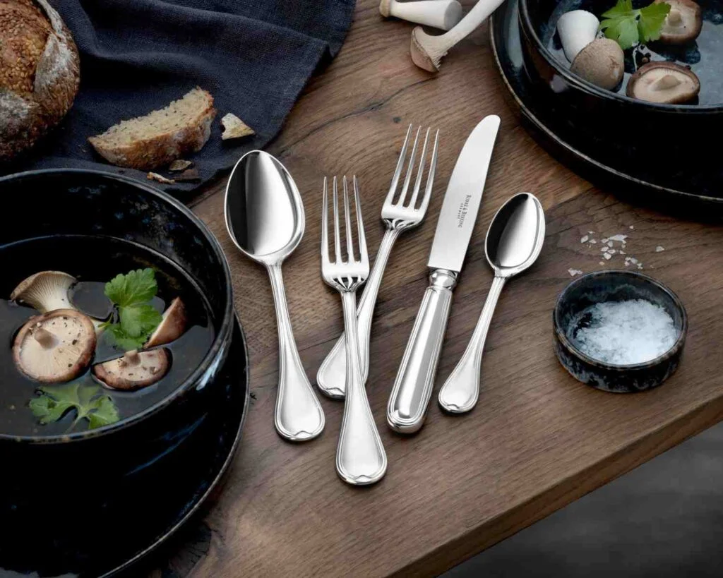 Robbe & Berking Classic Faden Sterling Silver 5 Piece Place Setting | Kneen & Co