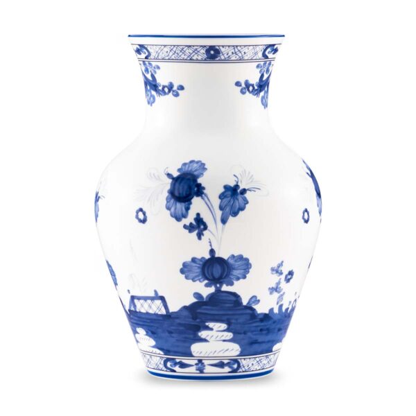 Ginori 1735 Oriente Italiano Indaco Ming Vase | Kneen & Co