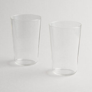 R+D.Lab Commune Highball clear borosilicate glasses, set of 2 | Kneen & Co