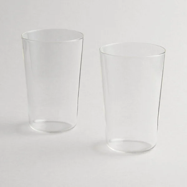 R+D.Lab Commune Highball clear borosilicate glasses, set of 2 | Kneen & Co
