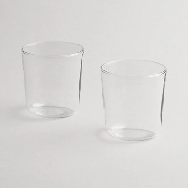 R+D.Lab Commune Tumbler in clear borosilicate glass, set of 2 | Kneen & Co