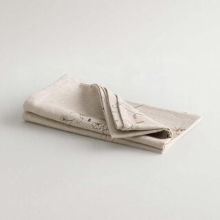R+D.Lab Tinto Filo Isabella Beige Napkin, Set of 2 | Kneen & Co