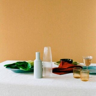 R+D.Lab Trulli Mill Ash Gray set on table | Kneen & Co