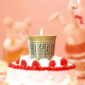 Bernardaud Augusta Scented Candle on birthday cake stylized image | Kneen & Co