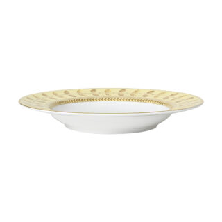 Bernardaud Constance Jaune Rim Soup Plate | Kneen & Co