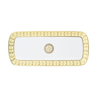 Bernardaud Constance Jaune Rectangular Cake Platter | Kneen & Co