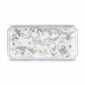 Ginori 1735 Fortunae Porcelain Large Rectangular Tray, goose in flight, horseshoe, and dragonfly illustration with rope border | Kneen & Co
