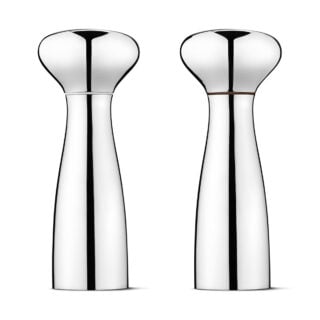 Georg Jensen Alfredo Stainless Steel Salt and Pepper Grinder Set | Kneen & Co