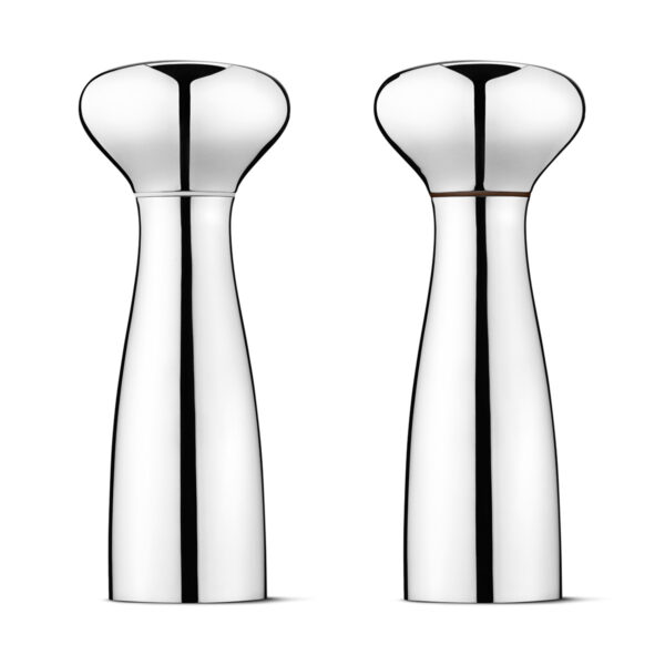 Georg Jensen Alfredo Stainless Steel Salt and Pepper Grinder Set | Kneen & Co