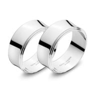 Georg Jensen Pyramid Stainless Steel Napkin Rings, Set of 2