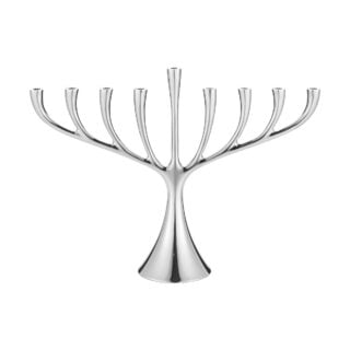 Georg Jensen Cobra Large Stainless Steel Menorah | Kneed & Co