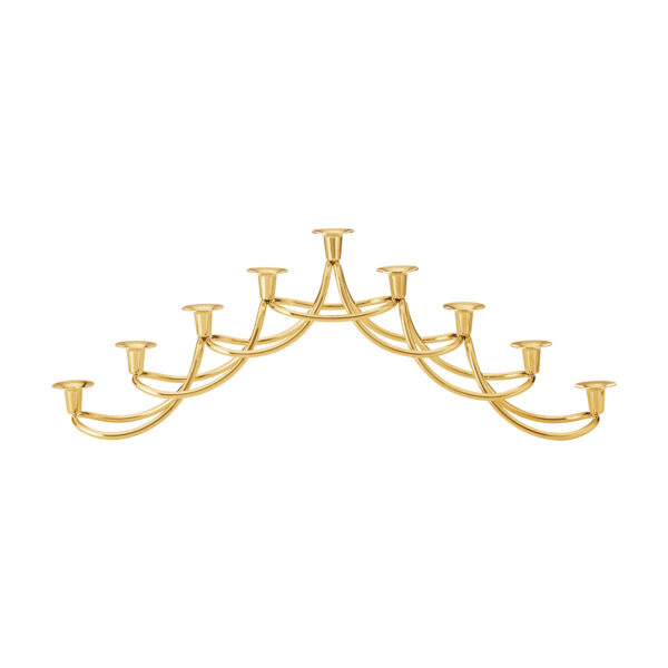 GeorgeJensen-HANUKKAH-10020760-HARMONY-MENORAH-STAINLESS-STEEL-18KT-GOLD-PLATED-1200x1200-100KB Georg Jensen Harmony 18kt Gold Plated Menorah | Kneen & Co