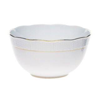 Herend Golden Edge Round Bowl | Kneen & Co