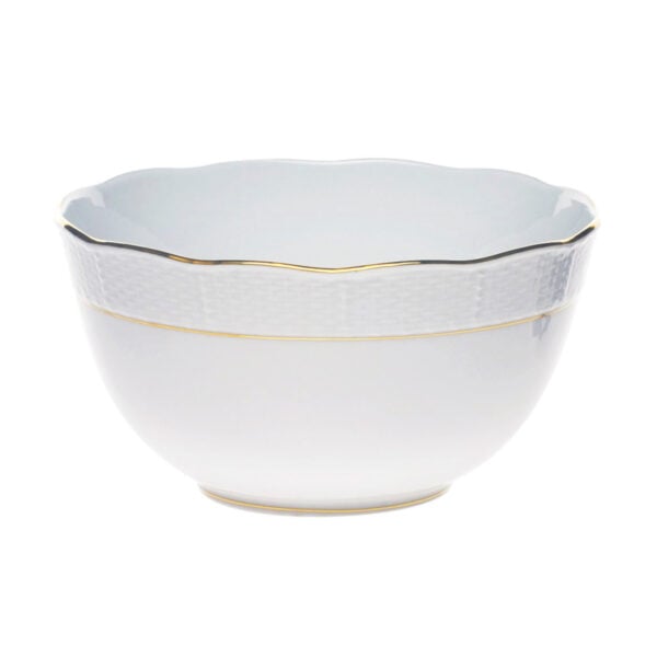 Herend Golden Edge Round Bowl | Kneen & Co