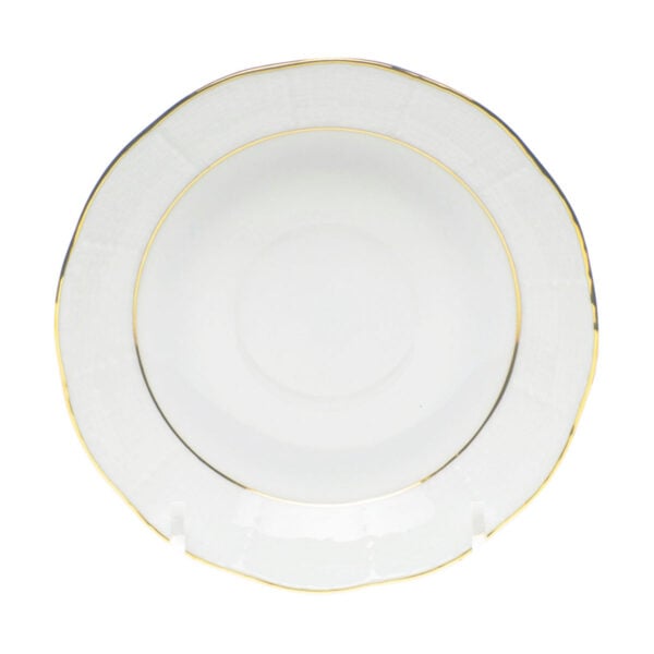 Herend Golden Edge Espresso Saucer | Kneen & Co