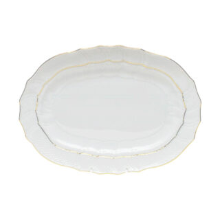 Herend Golden Edge Oval Platter 13 Inch | Kneen & Co