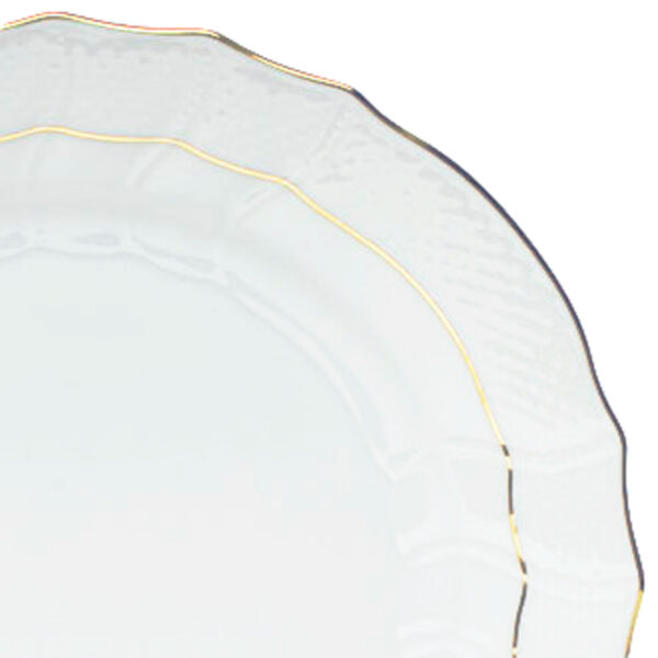 Herend Golden Edge Dinner plate close up | Kneen & Co